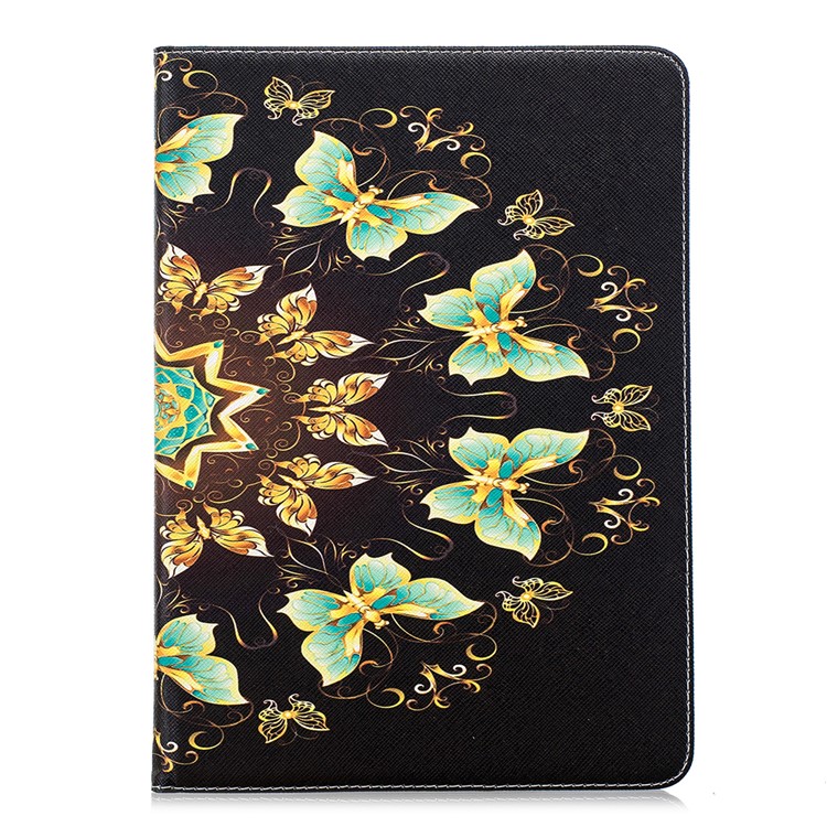 Funda Protectora De Cuero Estampada Para Ipad 9.7 (2018) /9.7 (2017) / Pro 9.7 / Air 2/1 - Mariposas Coloreadas-2