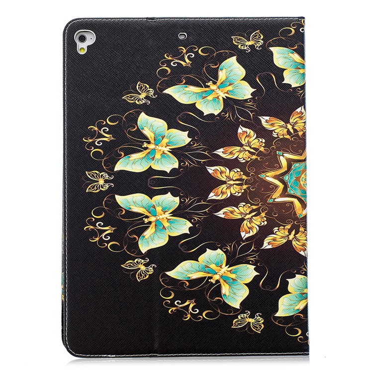 Funda Protectora De Cuero Estampada Para Ipad 9.7 (2018) /9.7 (2017) / Pro 9.7 / Air 2/1 - Mariposas Coloreadas-3