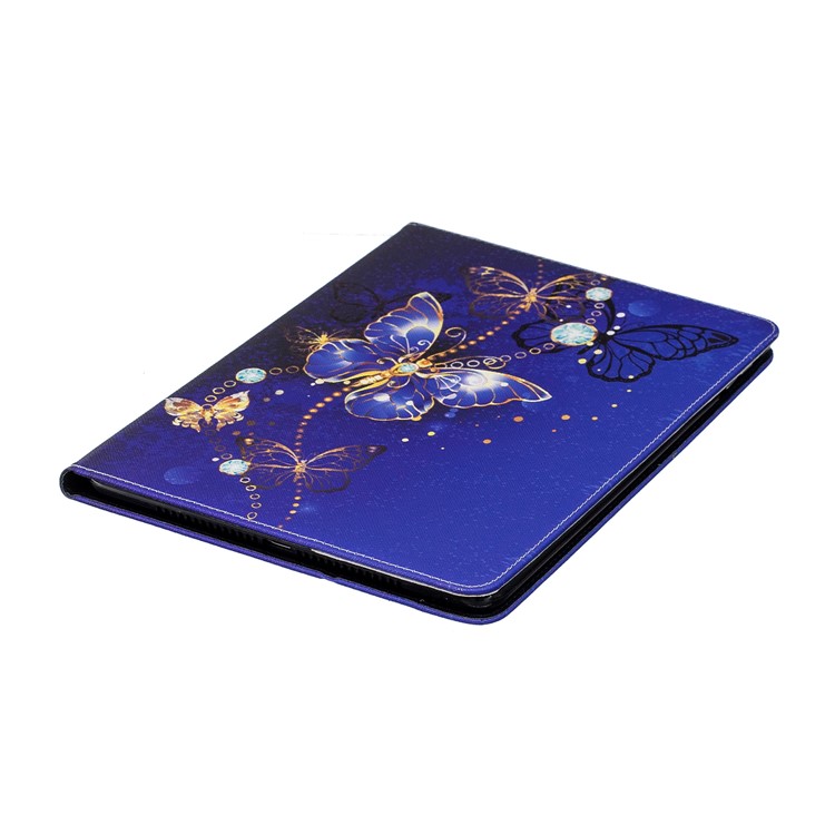 Patterned Wallet Stand Leather Tablet Cover Case for iPad 9.7 (2018)/9.7 (2017)/Pro 9.7/Air 2/1 - Blue Butterflies-6