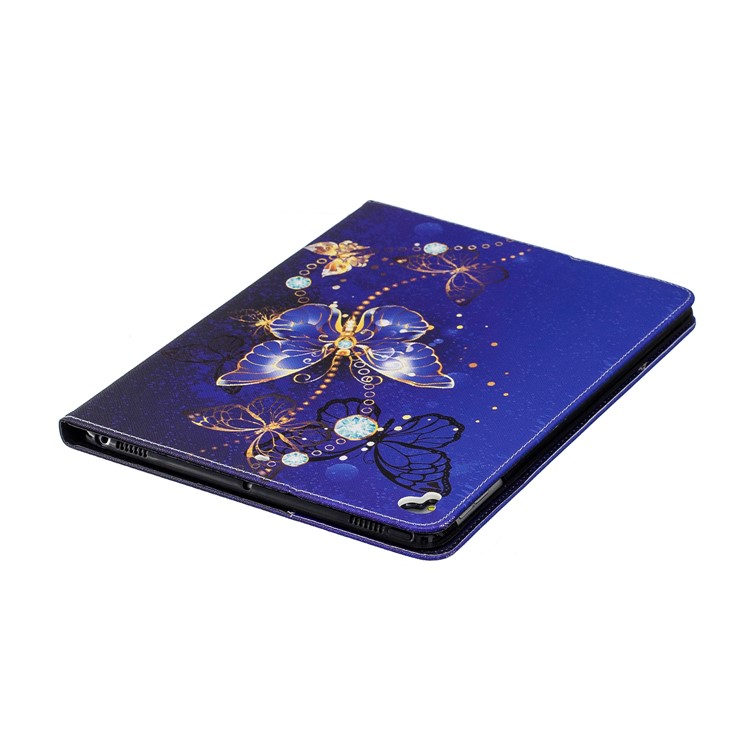 Patterned Wallet Stand Leather Tablet Cover Case for iPad 9.7 (2018)/9.7 (2017)/Pro 9.7/Air 2/1 - Blue Butterflies-7