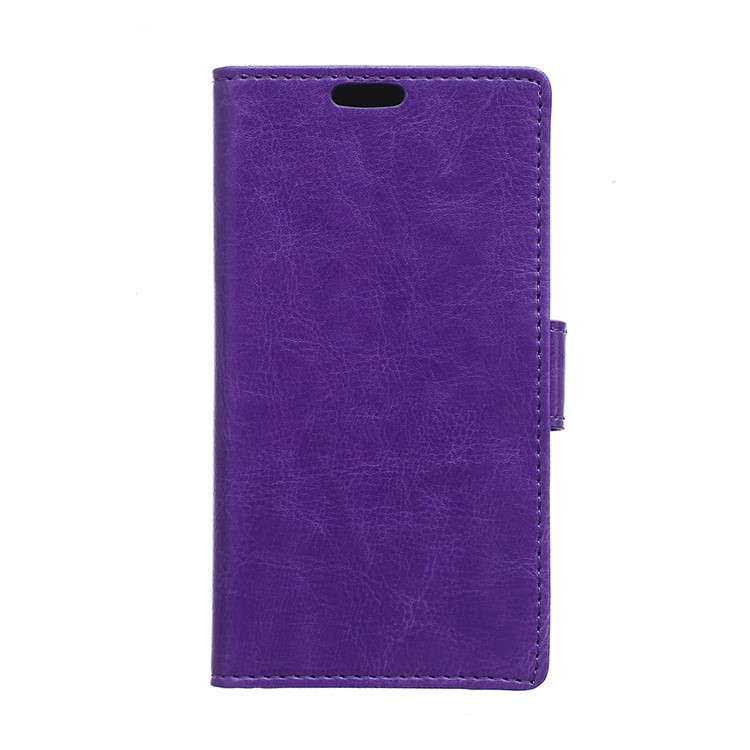 

Crazy Horse Wallet Magnetic Leather Mobile Phone Case for iPhone XS Max 6.5 inch - Purple