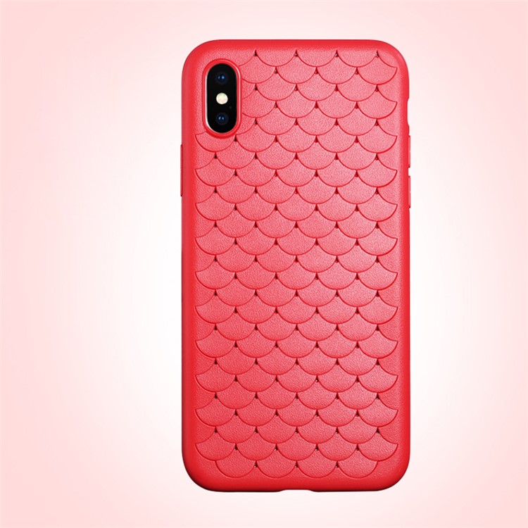

BENKS 3D Cloud Series Breathable TPU Back Case for iPhone XS / X 5.8 inch - Red