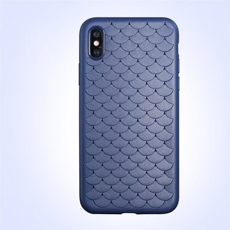 

BENKS 3D Cloud Series Breathable TPU Gel Phone Casing for iPhone XS / X 5.8 inch - Blue