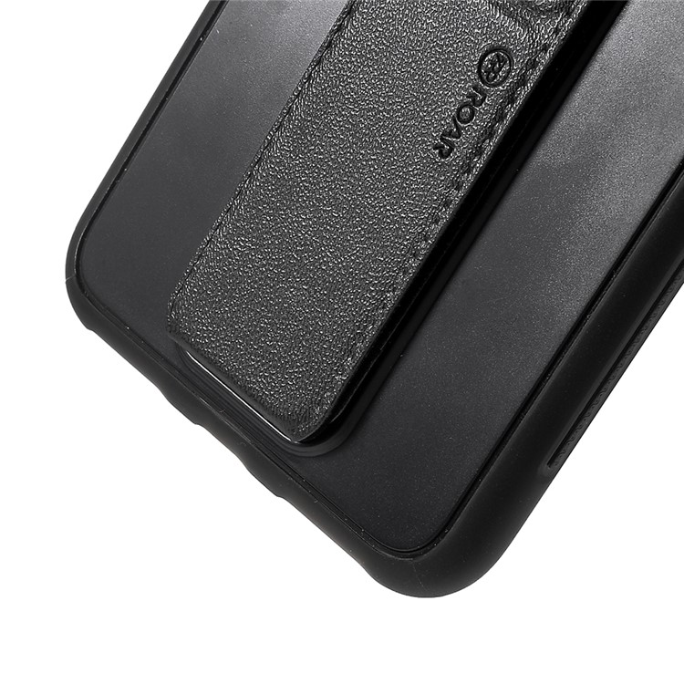 ROAR KOREA Aura Série TPU Tampa Traseira Com Suporte De Couro PU Para Iphone 8 Plus / 7 Plus / 6 S Plus / 6 Além De 5.5 Polegada - Preto-8