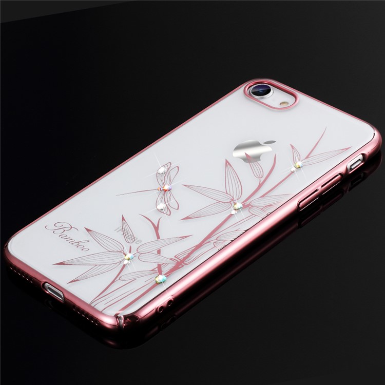 KINGXBAR Autorizado Shell De Cristal PC Swarovski Acessório Para Iphone 8 / 7 4,7 Polegadas - Bambu-4