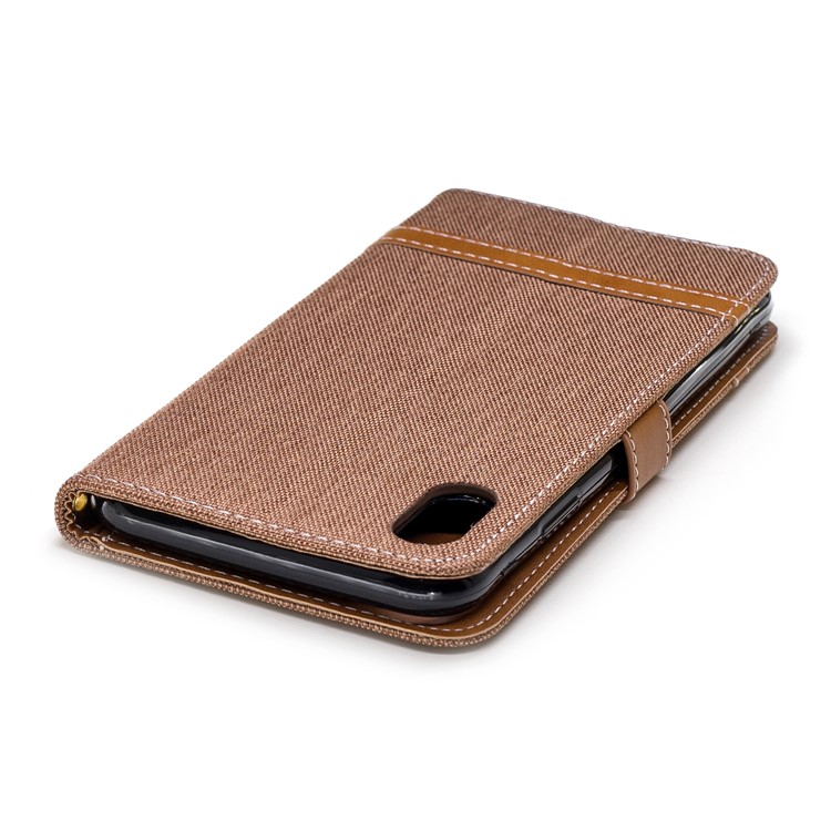 Assortiment De Jeans De Couleur Porte-monnaie En Tissu Support De Téléphone En Cuir Pour Iphone 9 Plus - Kaki-7