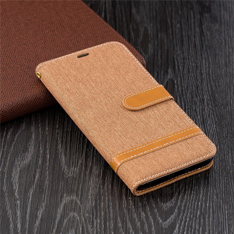 Assortiment De Jeans De Couleur Porte-monnaie En Tissu Support De Téléphone En Cuir Pour Iphone 9 Plus - Kaki-9