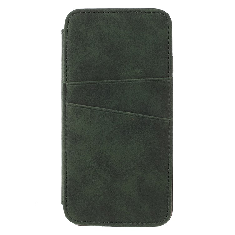

Retro Style Stand Card Holder PU Leather Shell for iPhone 8 / 7 4.7 inch - Green