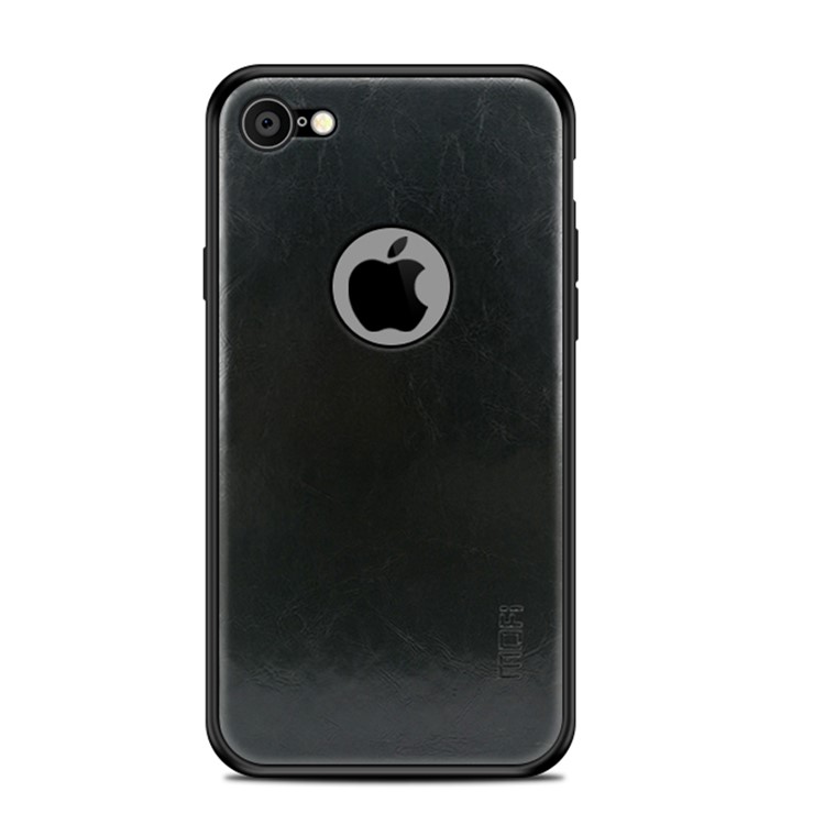 

MOFI PU Leather Coated PC + TPU Hybrid Phone Case for iPhone 8 4.7 inch - Black, iPhone 8 4.7 inch