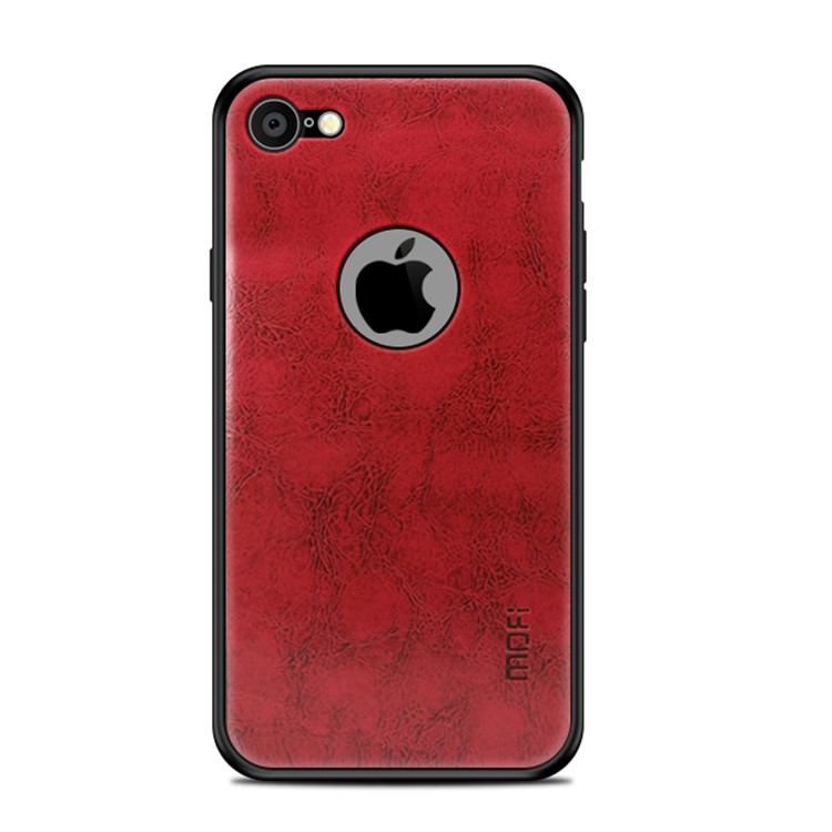 

MOFI PU Leather Coated PC + TPU Hybrid Phone Cover for iPhone 8 4.7 inch - Red, iPhone 8 4.7 inch