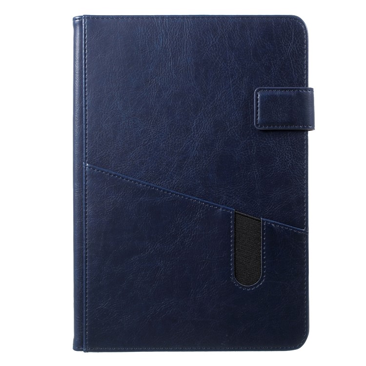 

Flip Card Slot Stand PU Leather Casing for iPad 9.7 (2018) / 9.7 (2017) / Air 2 / Air - Dark Blue