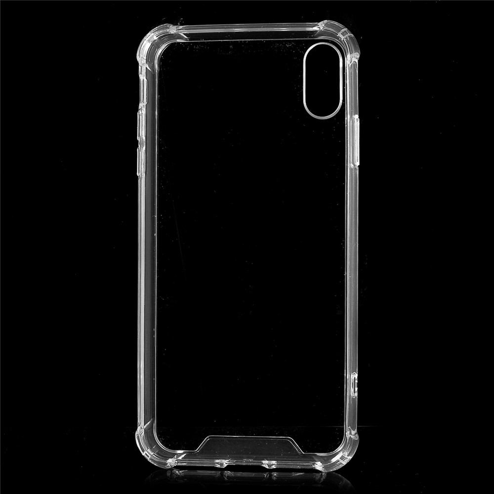 Acrylique Transparente À L'épreuve Des Gouttes + Casage Mobile Hybride De TPU Edge Pour IPhone XS Max 6,5 Pouces