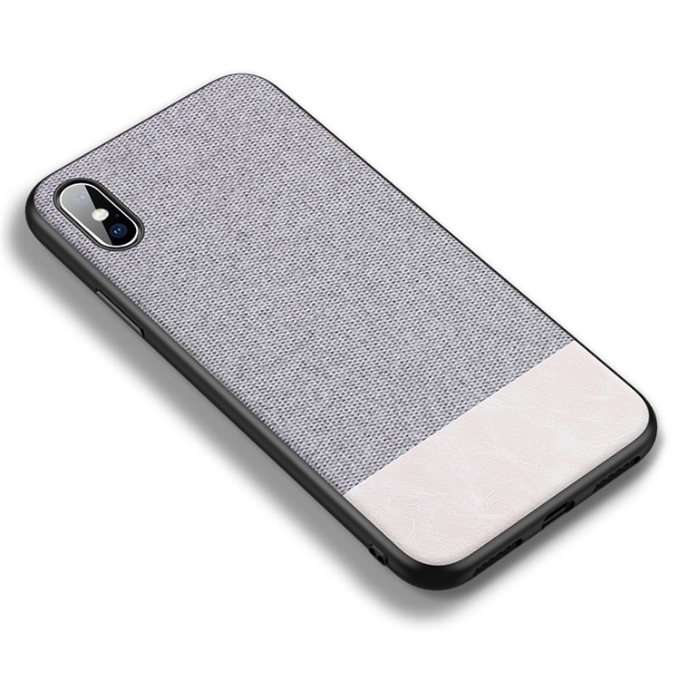 

CAFELE Простой Серии PU С Кожаным Покрытием PC + TPU Комбинированный Корпус Для Iphone X (десять) 5,8 Дюйма - Белый
