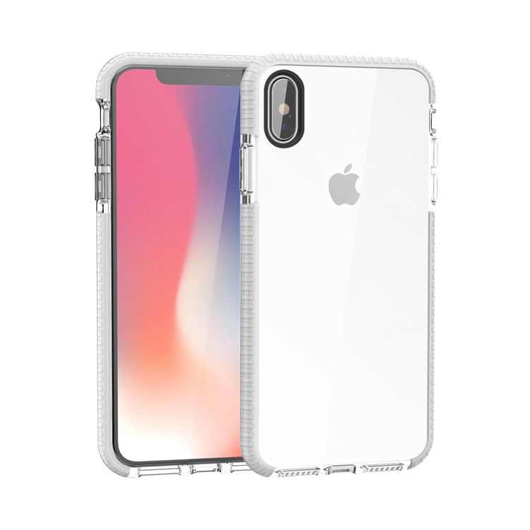 

Двухцветная Отверждаемая Мягкая Крышка Корпуса TPU Для Iphone 9 Plus - Белый / Прозрачный, iPhone XS Max