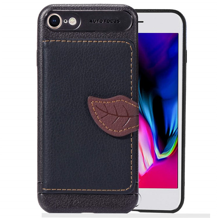 

Кожаный Чехол PU PU С Чехлом Для Iphone 8/7 - Черный