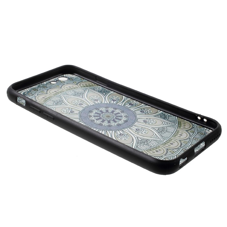 Rhinestone Decoration Flower Pattern TPU + PC Hybrid Case for iPhone 6s Plus / 6 Plus - Style A-6