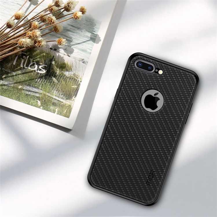 

MOFI Honor Series for iPhone 7 Plus 5.5 inch Woven Texture PU Leather Coated PC + TPU Hybrid Case - Black, iPhone 7 Plus 5.5 inch