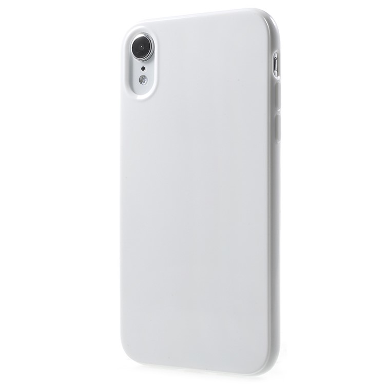Soft Glossy TPU Back Cover for iPhone XR 6.1 inch - White-3