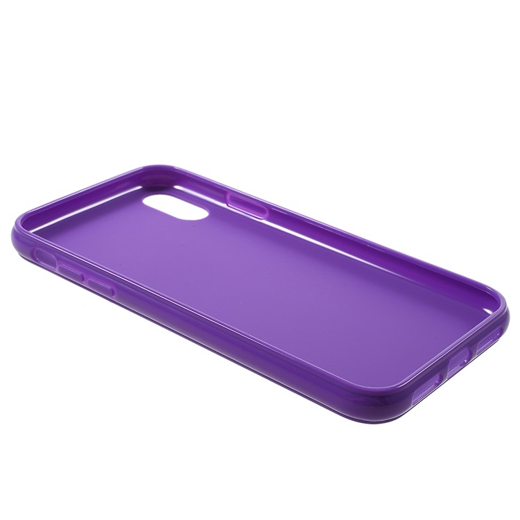Coque De Protection Souple En TPU Brillant Pour Iphone 9 - Violet Foncé-5