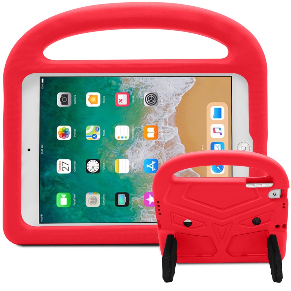 EVA Case for iPad 9.7-inch (2018)/9.7-inch (2017)/Air 2/Air (2013) Sparrow Style Tablet Cover with Kickstand - Red