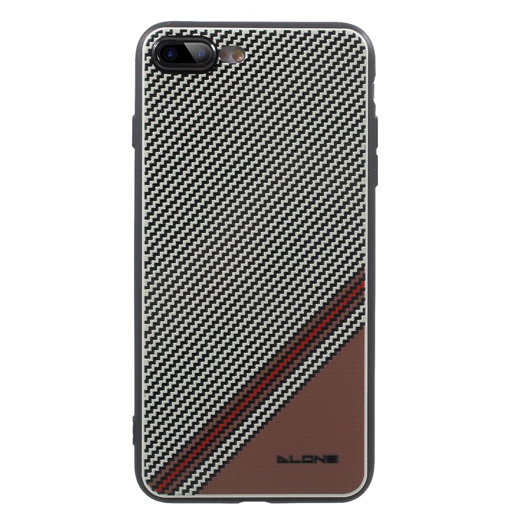 

DLONS Волновой Шаблон Мягкий Сенсорный Экран TPU Для Iphone 8 Plus / 7 Плюс - Белый