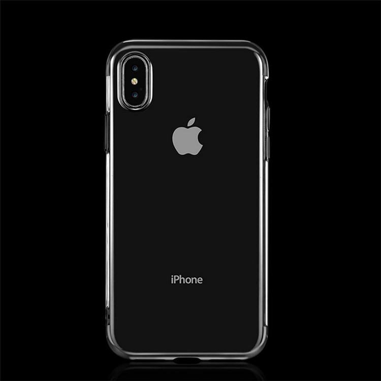 

Гальванизированные Края Корпус Мобильного Телефона TPU Для Iphone 9 Plus - Черный, iPhone XS Max 6.5 inch