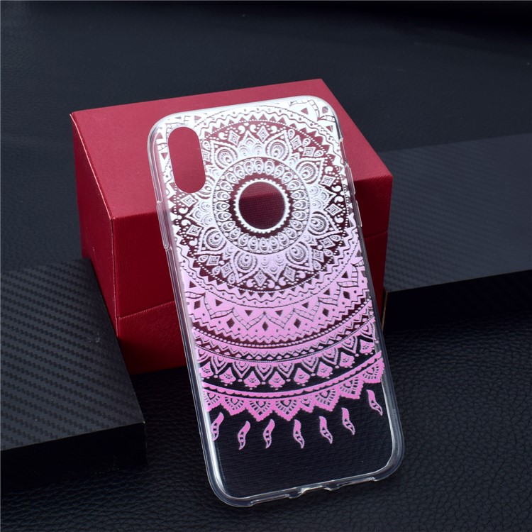 

Шаблон Печати TPU Защитный Чехол Для Iphone 9 Plus - Розовый Цветок, iPhone XS Max
