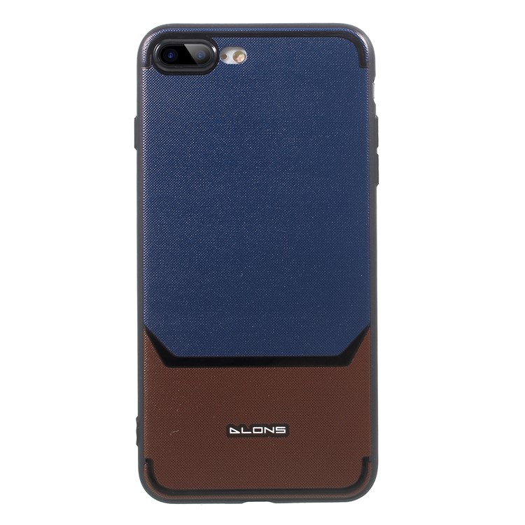 

DLONS Contrast Pattern Printing Soft TPU Casing for iPhone 8 Plus / 7 Plus 5.5 inch - Blue