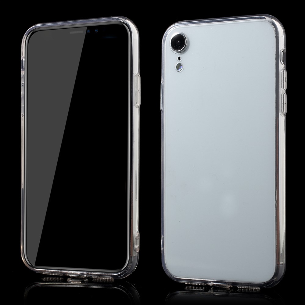 Dos En Acrylique Transparent + Housse De Téléphone Mobile Hybride TPU Edge Pour Iphone 9-1