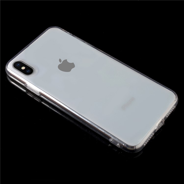 Clear Acrylic Back + TPU Edge Hybrid Cell Phone Cover for iPhone XS Max 6.5 inch-3