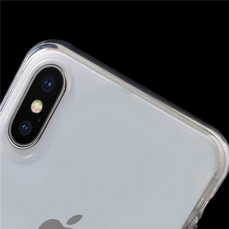 Clear Acrylic Back + TPU Edge Hybrid Cell Phone Cover for iPhone XS Max 6.5 inch-4