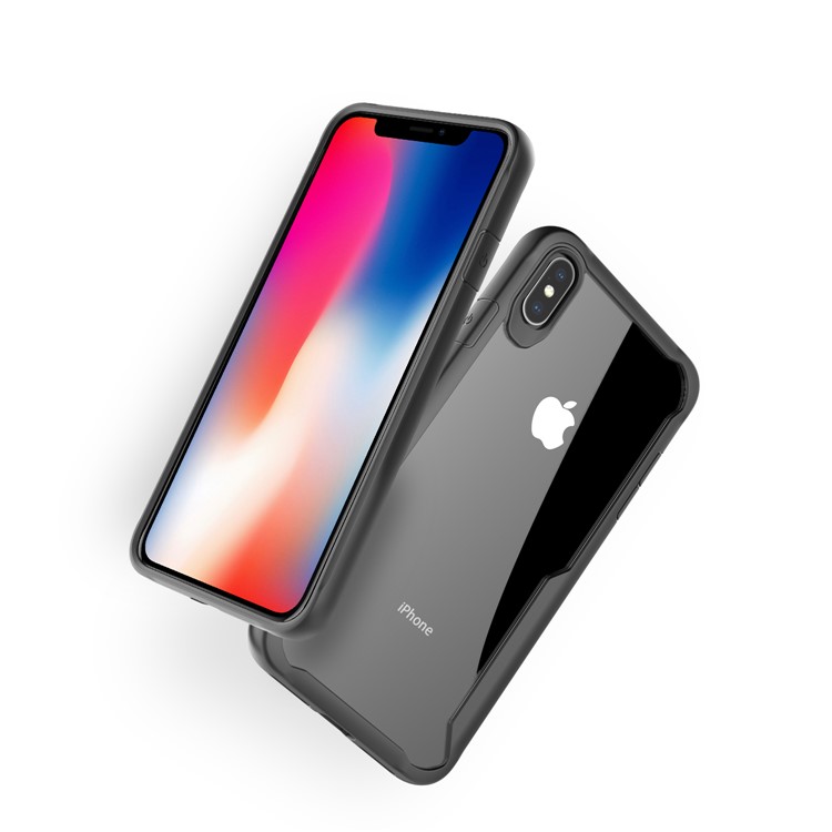 Caja Híbrida De Choque De La PC + TPU De La Absorción Para El Iphone 9 Más - Negro-2