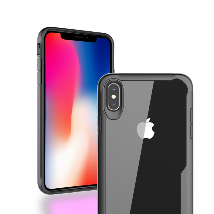 Caja Híbrida De Choque De La PC + TPU De La Absorción Para El Iphone 9 Más - Negro-3