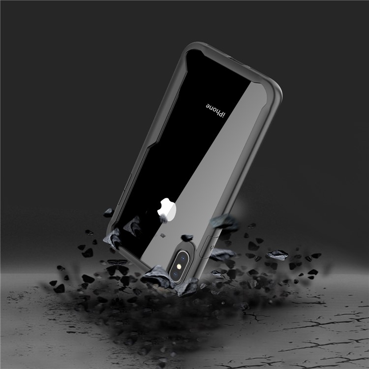 Caja Híbrida De Choque De La PC + TPU De La Absorción Para El Iphone 9 Más - Negro-9