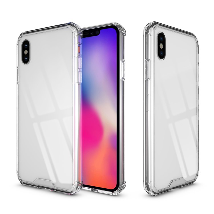 

Прозрачная Акриловая + Мягкая Крышка Для Мобильного Телефона TPU Для Iphone 9 Plus - Прозрачный, iPhone XS Max
