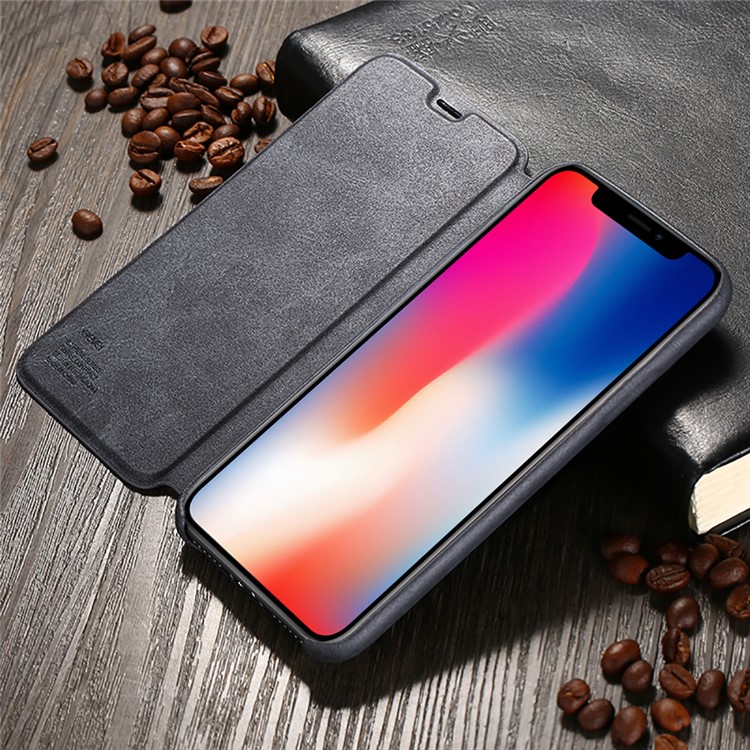 X-LEVEL Serie Extrema Funda De Cuero Para Iphone 9 - Negro-3