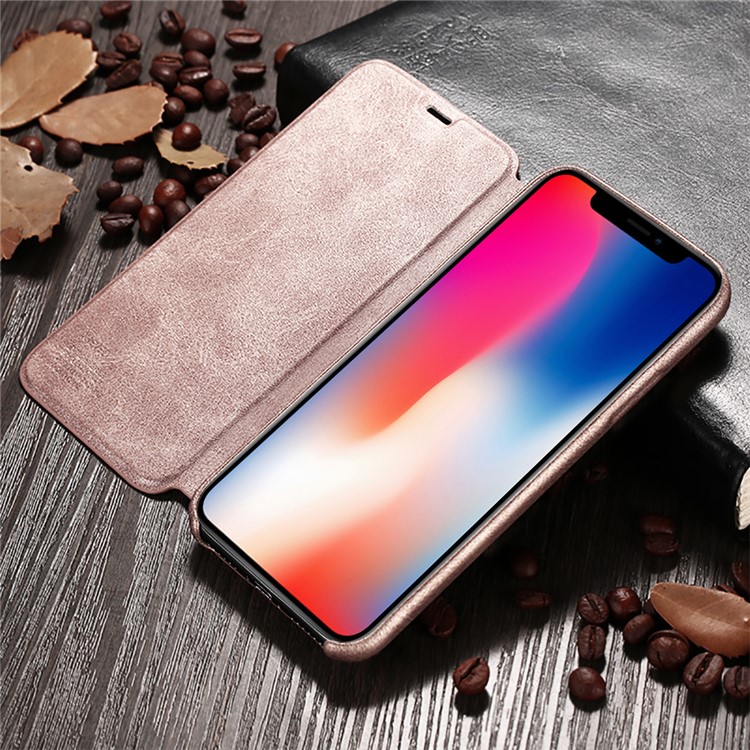 X-LEVEL Extreme Serie Leder Ständer Zubehör Für Das IPhone 9 - Gold-3