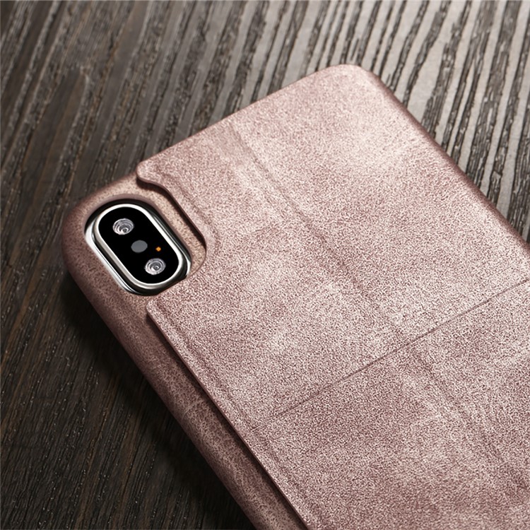 X-LEVEL Extreme Serie Leder Ständer Zubehör Für Das IPhone 9 - Gold-4