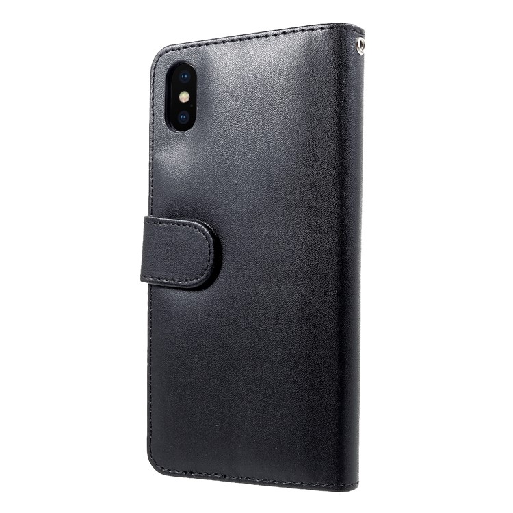 PU Leather Wallet Mobile Phone Case for iPhone 9 Plus 6.5 inch - Black-2