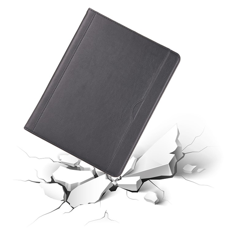 Business Style Wallet Stand PU Leather Smart Case with Pen Slot for iPad 9.7 (2018)/9.7 (2017)/Pro 9.7 (2016)/Air 2/Air - Black-6