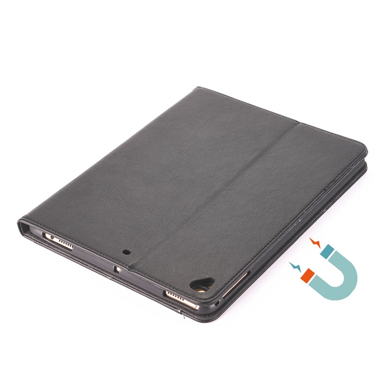 Business Style Wallet Stand PU Leather Smart Case with Pen Slot for iPad 9.7 (2018)/9.7 (2017)/Pro 9.7 (2016)/Air 2/Air - Black-7