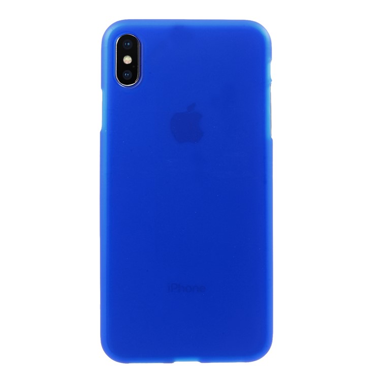 

Double-Sided Matte TPU Mobile Phone Casing for iPhone XS Max 6.5 inch - Blue, iPhone XS Max 6.5 inch