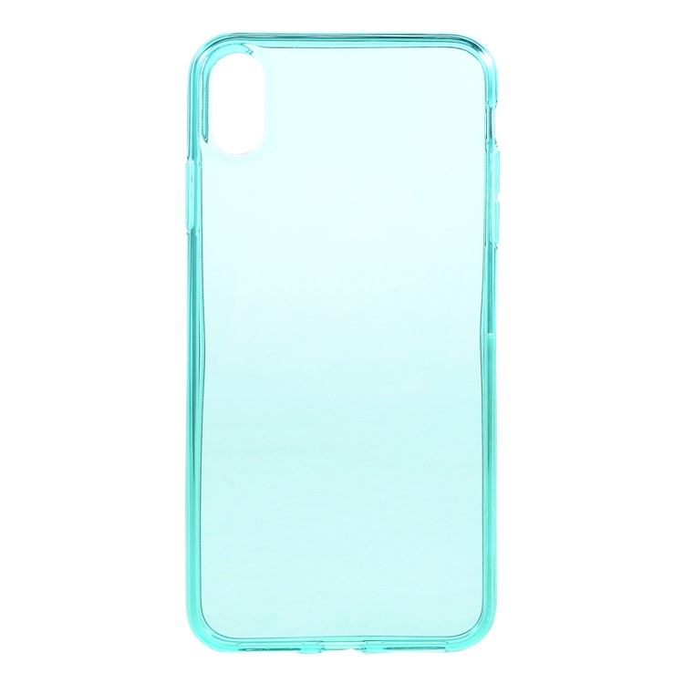 

Clear TPU Soft Mobile Case Cover for iPhone XS Max 6.5 inch - Cyan, iPhone XS Max 6.5 inch