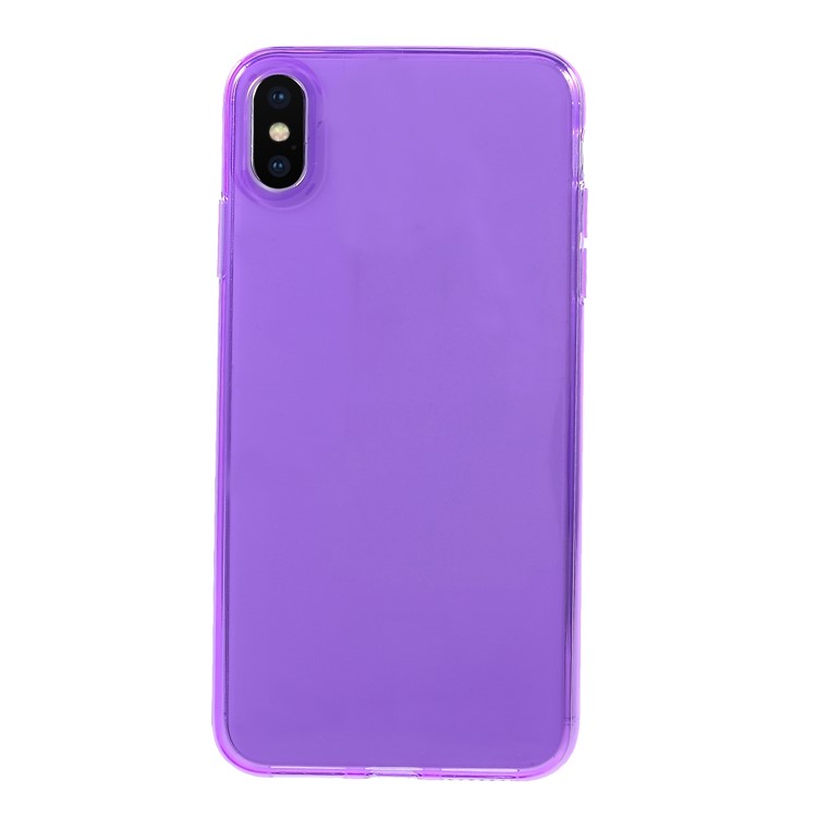 

Clear TPU Soft Phone Lightweight Cover Shell for iPhone XS Max 6.5 inch - Purple, iPhone XS Max 6.5 inch