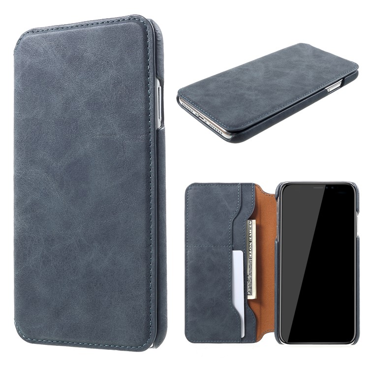 

PU Leather Wallet Flip Mobile Case for iPhone XS Max 6.5 inch - Black, iPhone XS Max