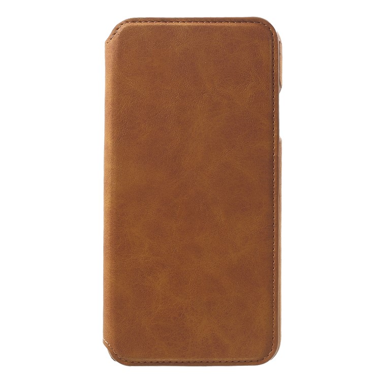 

PU Leather Wallet Flip Mobile Case Accessory for iPhone XS Max 6.5 inch - Brown, iPhone XS Max