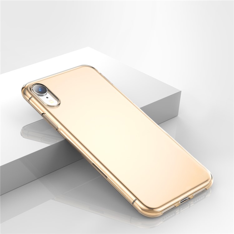 Baseus простота серия корпус tpu (базовая модель) для iphone 9 6.1 inch - прозрачное золото