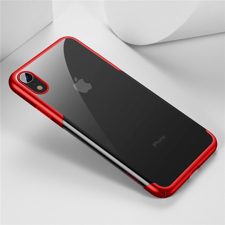 BASEUS Série Glitter Banhado Caso Celular Plástico Para O Iphone 9 6,1 Polegadas - Vermelho-1
