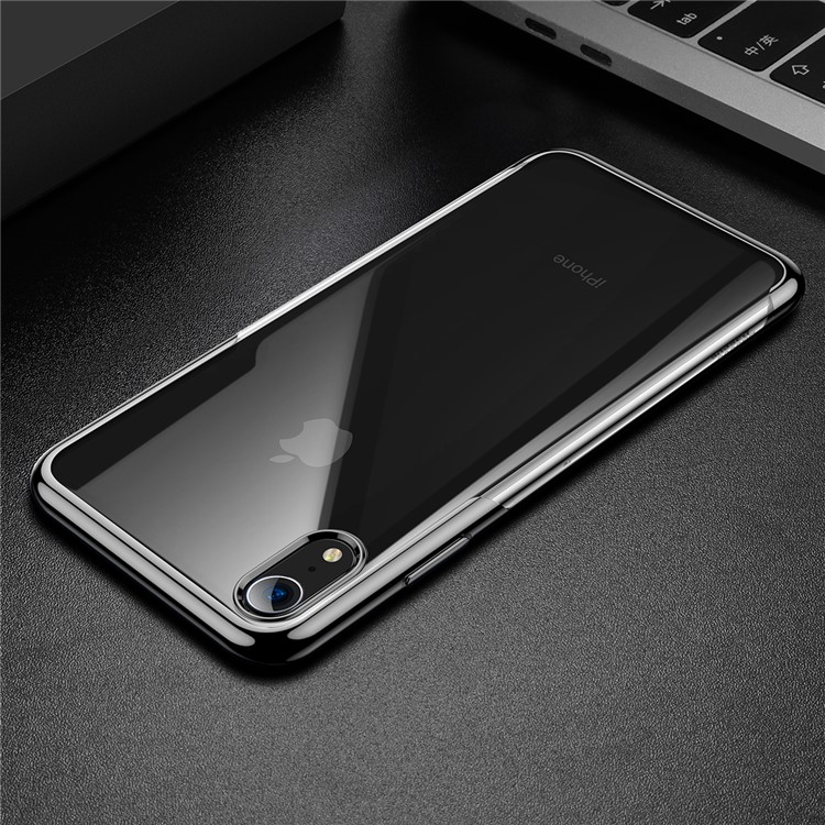 BASEUS Brilhando Série Chapeado TPU Caso Para O IPhone 9 De 6,1 Polegadas - Preto-1