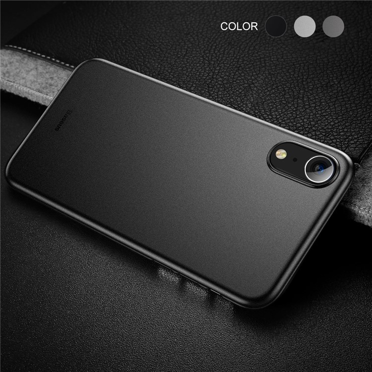Baseus Asa Série Ultra Fina Matte PP Tampa Do Telefone Para O Iphone 9 6,1 Polegadas - Preto Sólido-1